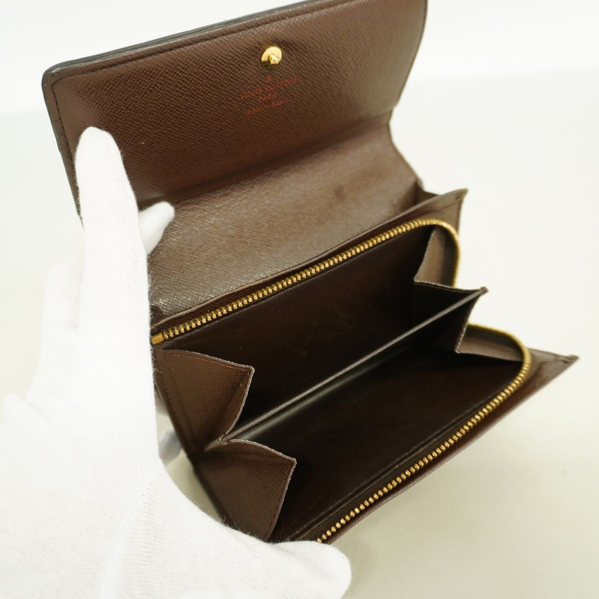 Louis Vuitton Wallet Damier Porte Monnaie Billets Tresor Ebene — view 3