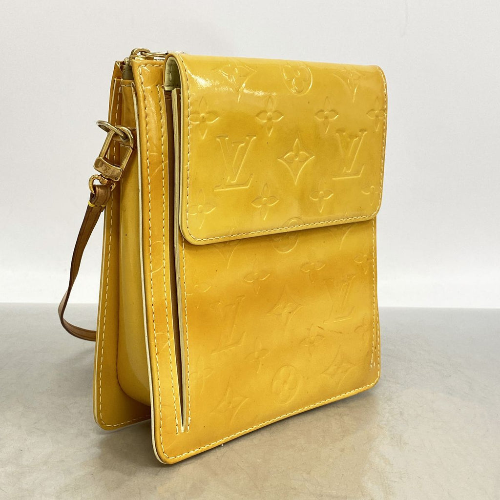 Louis Vuitton Handbag Vernis Mott Lime Yellow — view 2