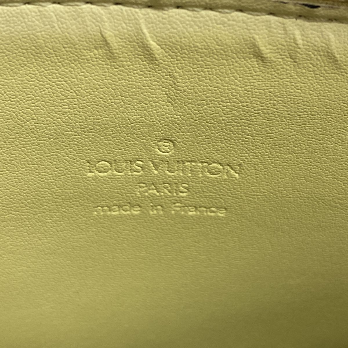 Louis Vuitton Handbag Vernis Mott Lime Yellow — view 5