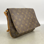 Louis Vuitton Shoulder Bag Monogram Musette Tango Short Strap Brown — view 2
