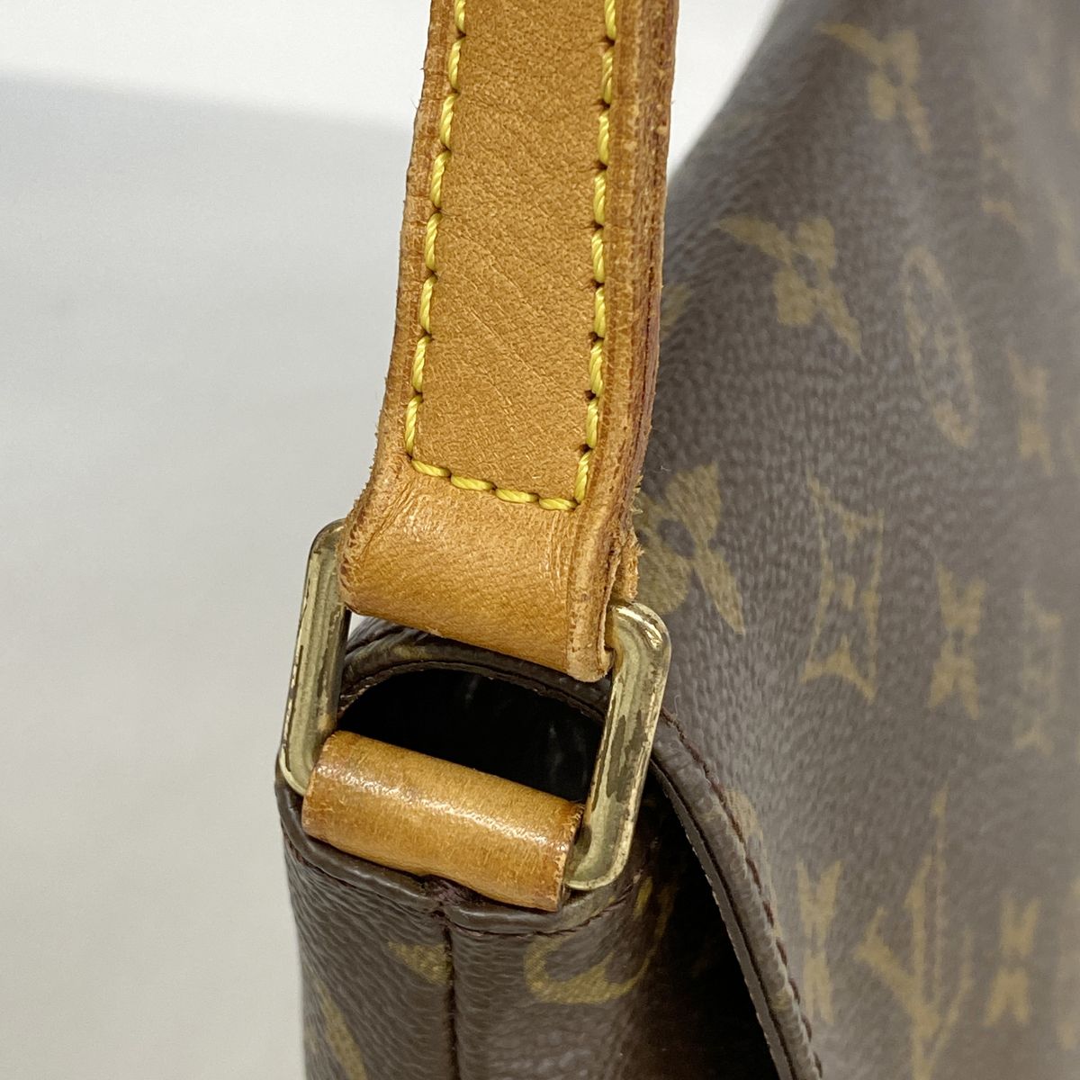 Louis Vuitton Shoulder Bag Monogram Musette Tango Short Strap Brown — view 7