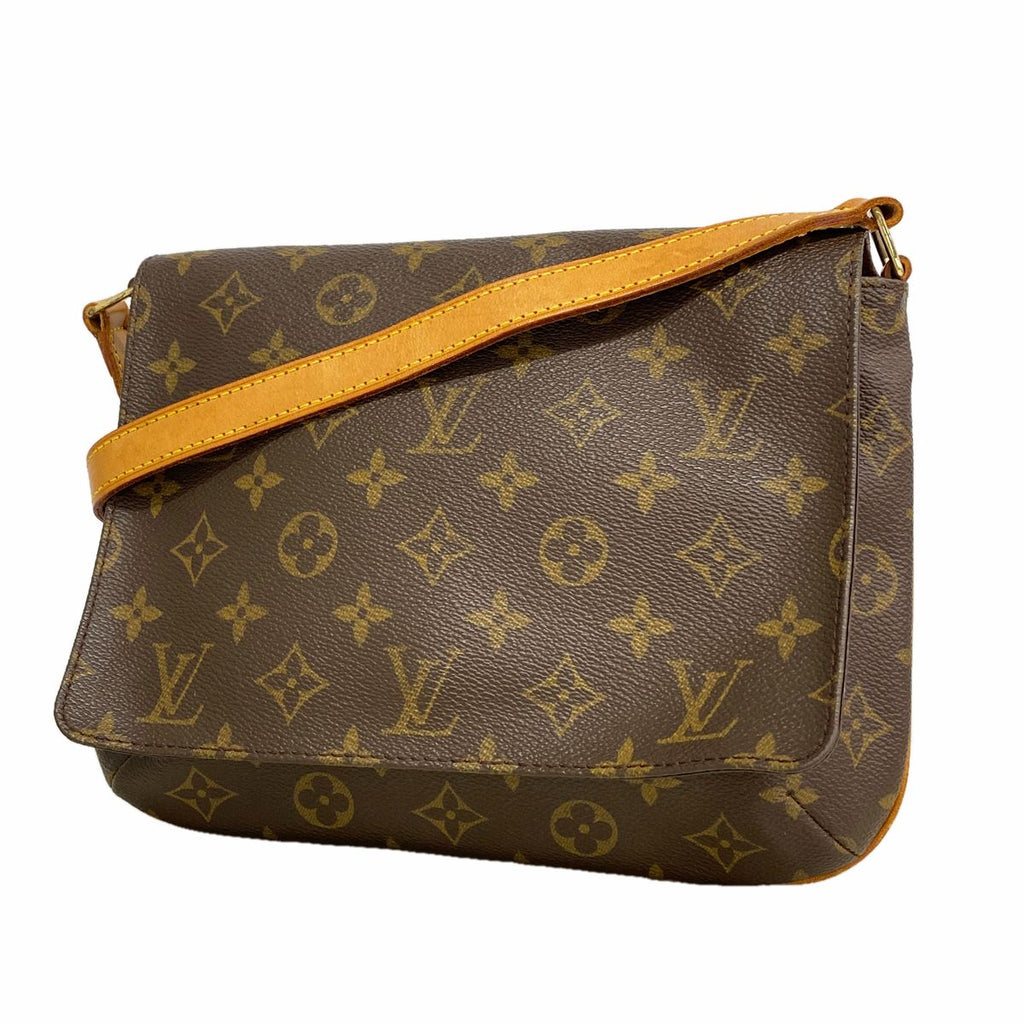 Louis Vuitton Shoulder Bag Monogram Musette Tango Short Strap Brown