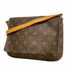 Louis Vuitton Shoulder Bag Monogram Musette Tango Short Strap Brown