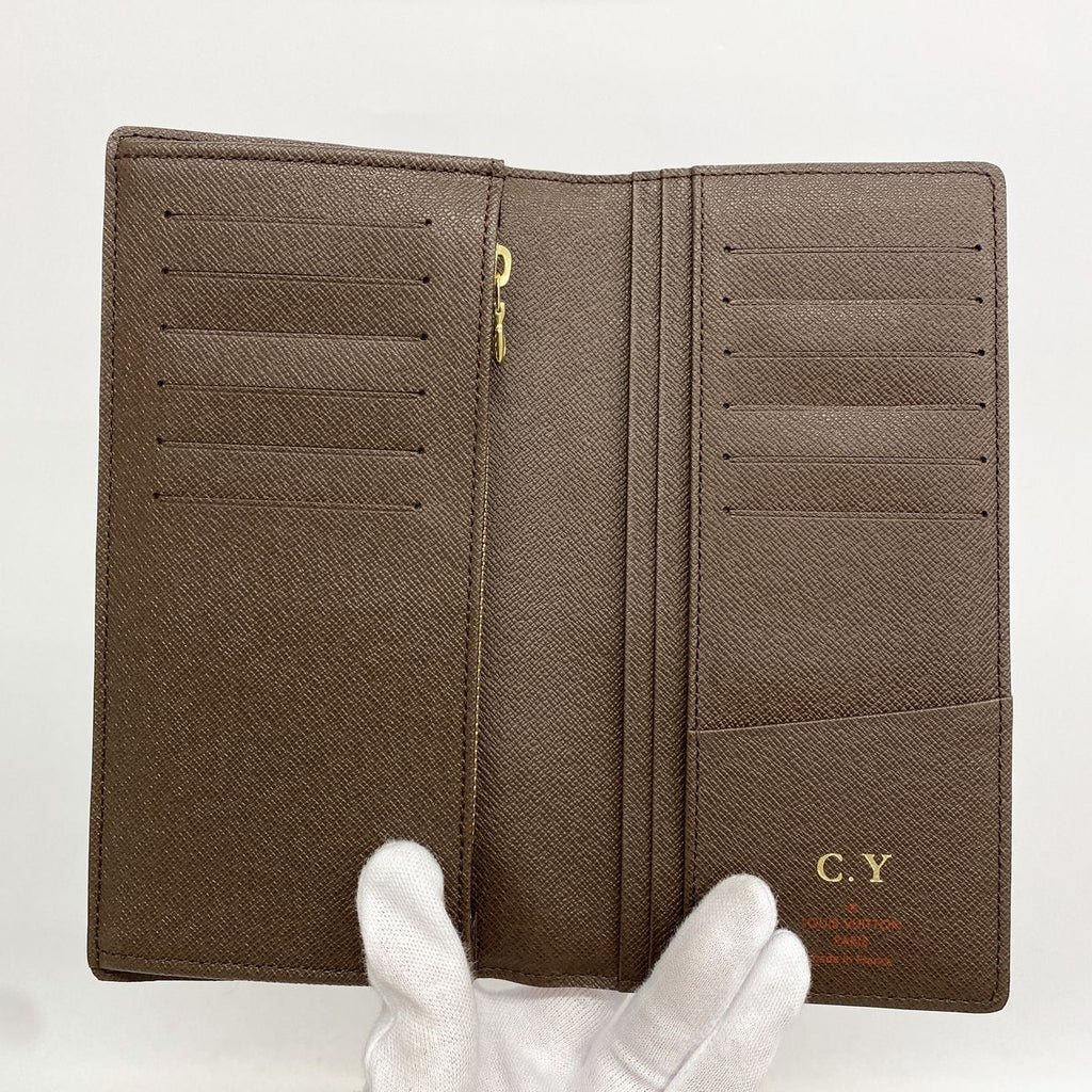 Louis Vuitton Wallet Damier Portefeuille Brazza Ebene — view 3