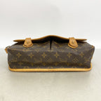Louis Vuitton Shoulder Bag Monogram Gibeciere MM Brown — view 3