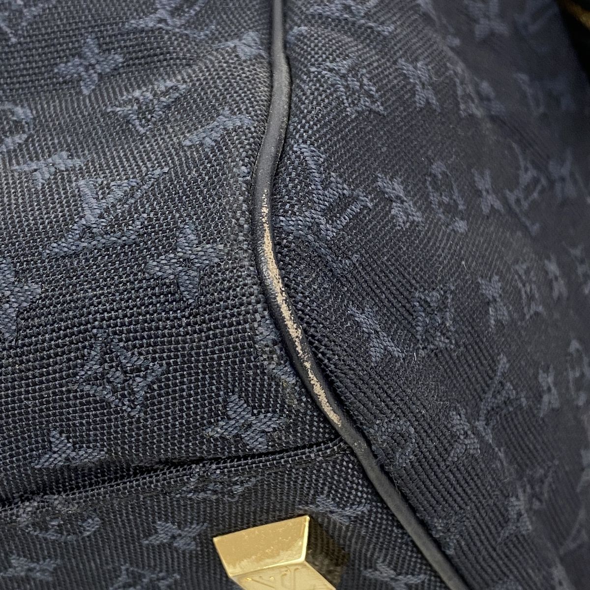Louis Vuitton Handbag Monogram Mini Josephine GM Blue — view 6