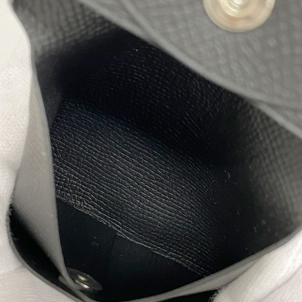 Hermes Coin Purse Bastia Veau Epsom Black Silver — view 3