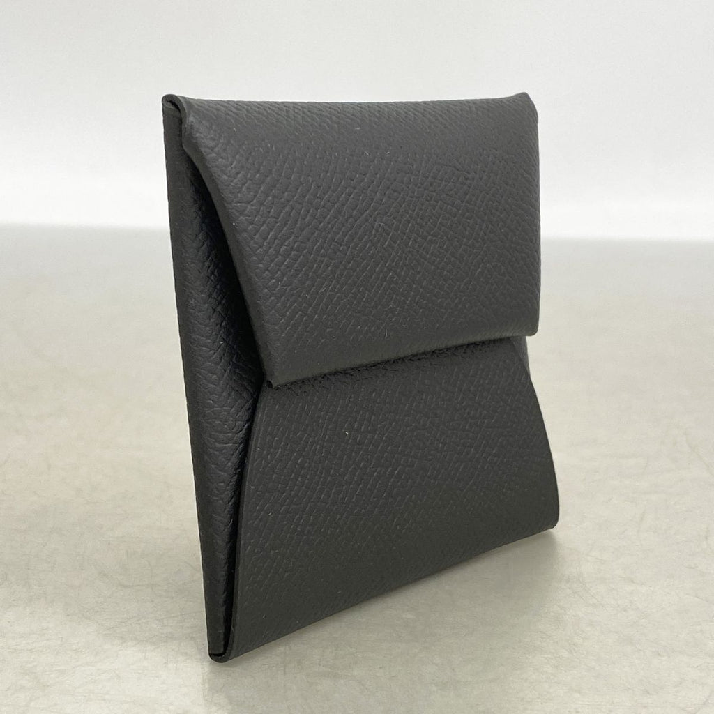Hermes Coin Purse Bastia Veau Epsom Black Silver — view 2