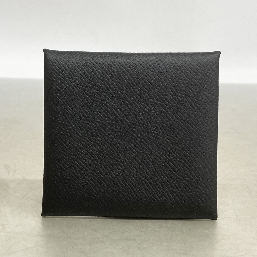 Hermes Coin Purse Bastia Veau Epsom Black Silver — view 6