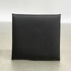Hermes Coin Purse Bastia Veau Epsom Black Silver — view 6