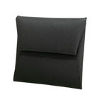 Hermes Coin Purse Bastia Veau Epsom Black Silver
