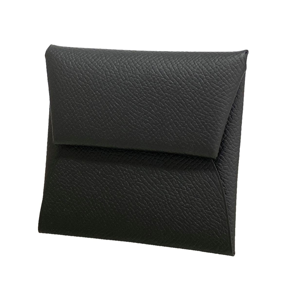 Hermes Coin Purse Bastia Veau Epsom Black Silver