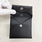 Hermes Coin Purse Bastia Veau Epsom Black Silver — view 5