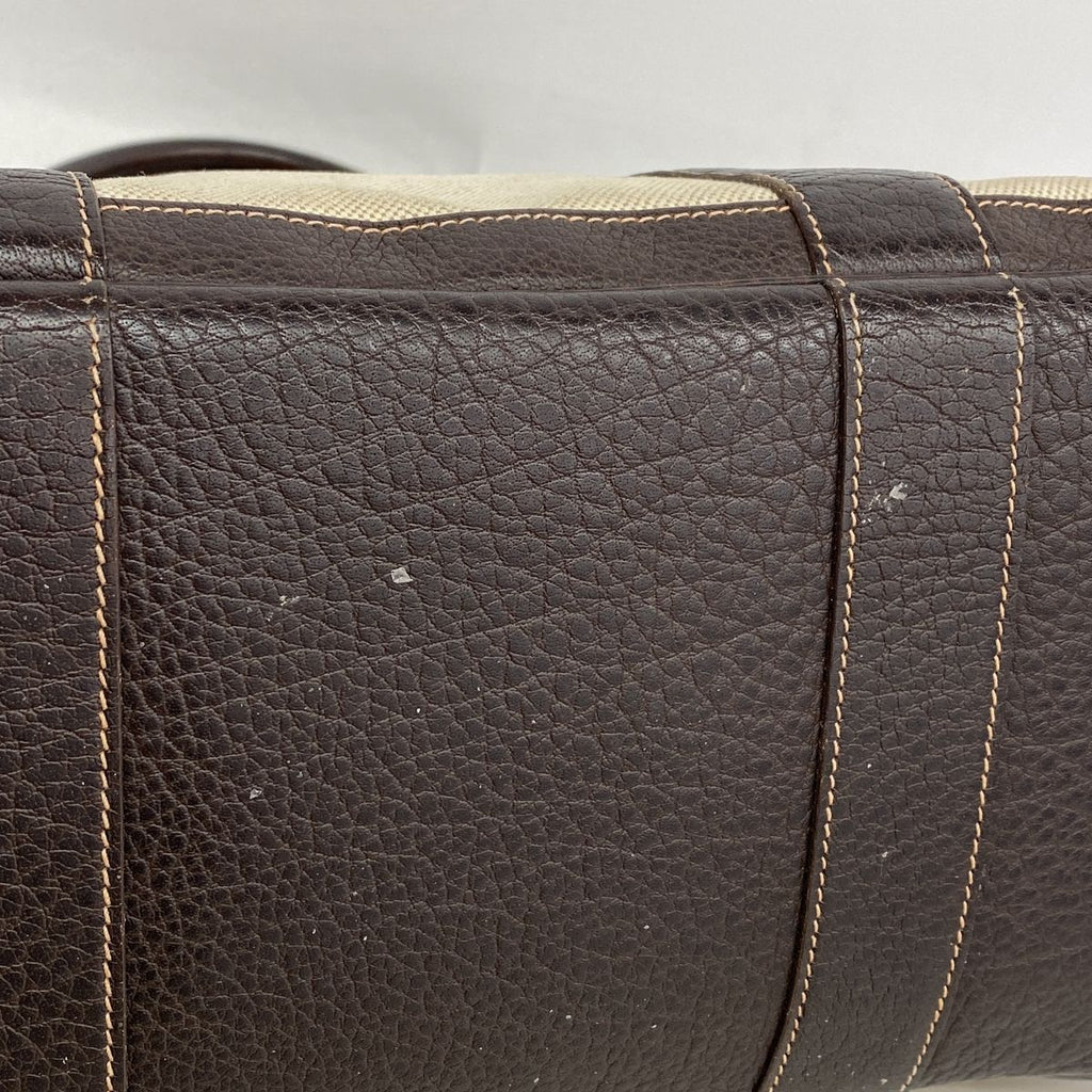 Hermes Tote Bag Garden Party PM Toile H Brown Silver — view 8
