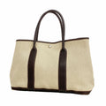 Hermes Tote Bag Garden Party PM Toile H Brown Silver