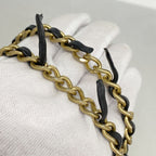 Chanel Shoulder Bag CC Filigree Caviar Leather Black Gold — view 6