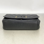 Chanel Shoulder Bag CC Filigree Caviar Leather Black Gold — view 3