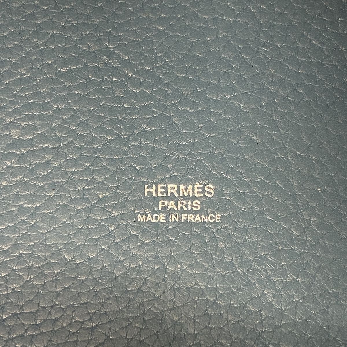Hermes Handbag Picotin Lock MM Taurillon Clemence Blue Jean Silver — view 5