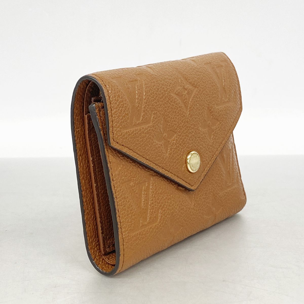 Louis Vuitton Trifold Wallet Monogram Empreinte Portefeuille Victorine Cognac — view 2