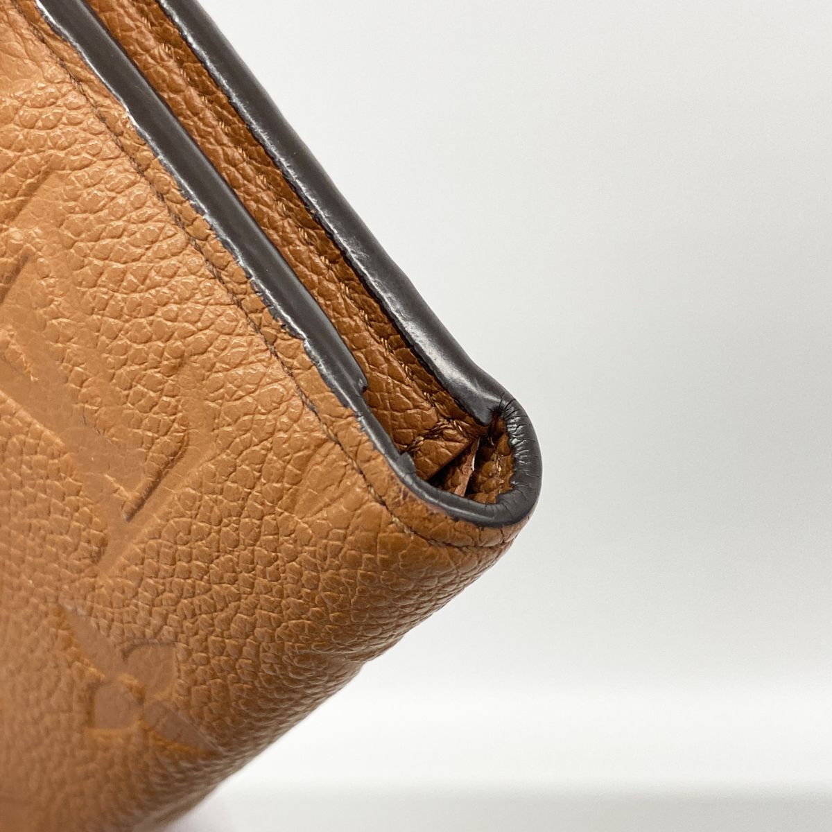 Louis Vuitton Trifold Wallet Monogram Empreinte Portefeuille Victorine Cognac — view 7