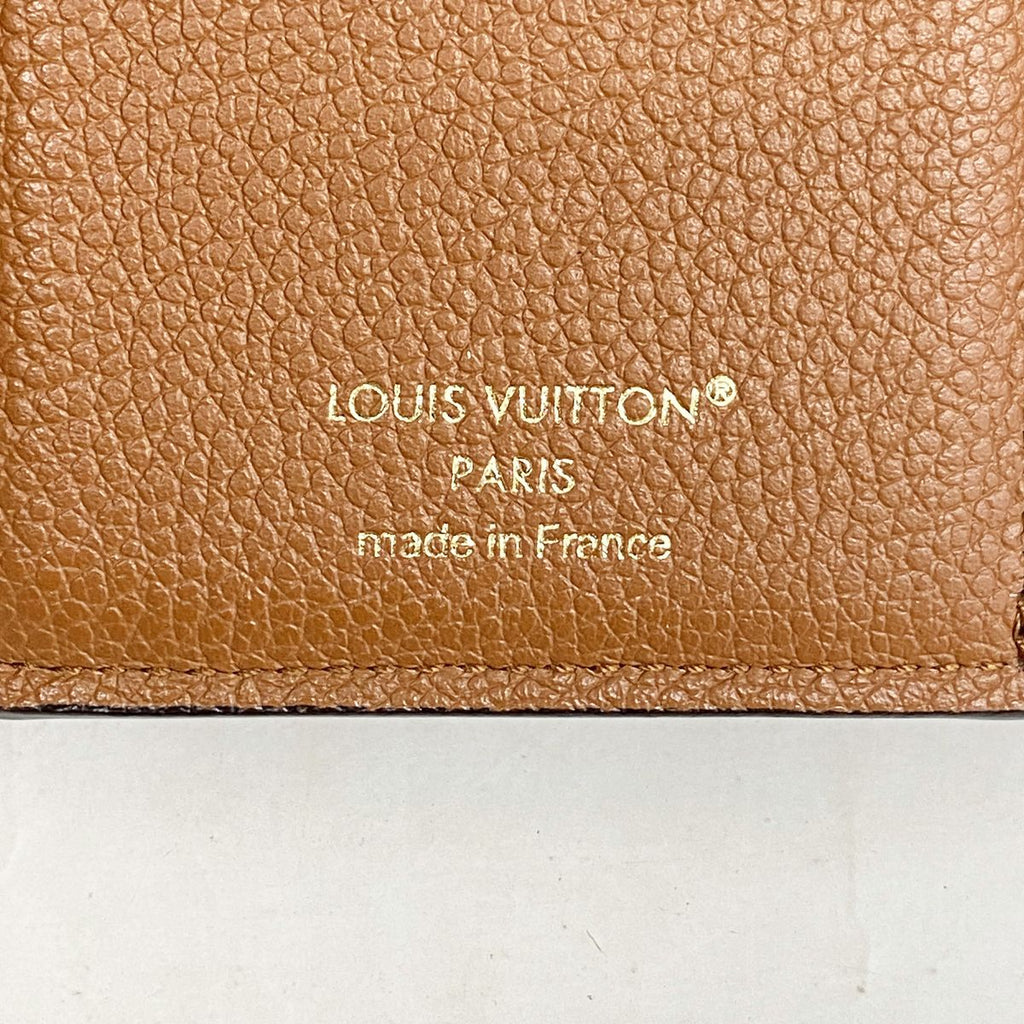 Louis Vuitton Trifold Wallet Monogram Empreinte Portefeuille Victorine Cognac — view 4
