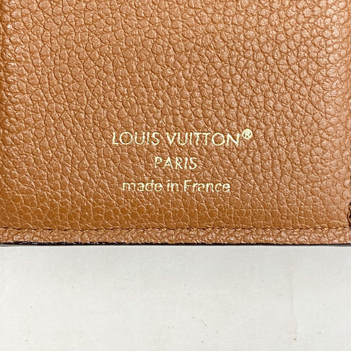 Louis Vuitton Trifold Wallet Monogram Empreinte Portefeuille Victorine Cognac — view 4