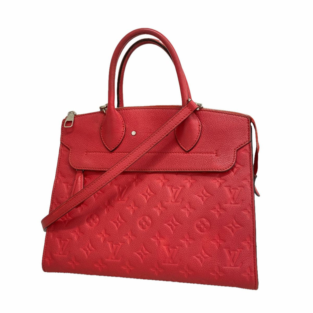 Louis Vuitton Handbag Monogram Empreinte Pont Neuf MM Poppy Petal 2-Way Bag