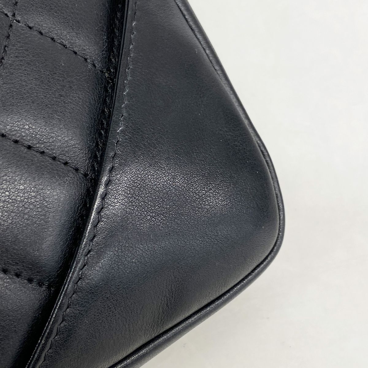 Chanel Shoulder Bag Cambon Lambskin Black Silver — view 8