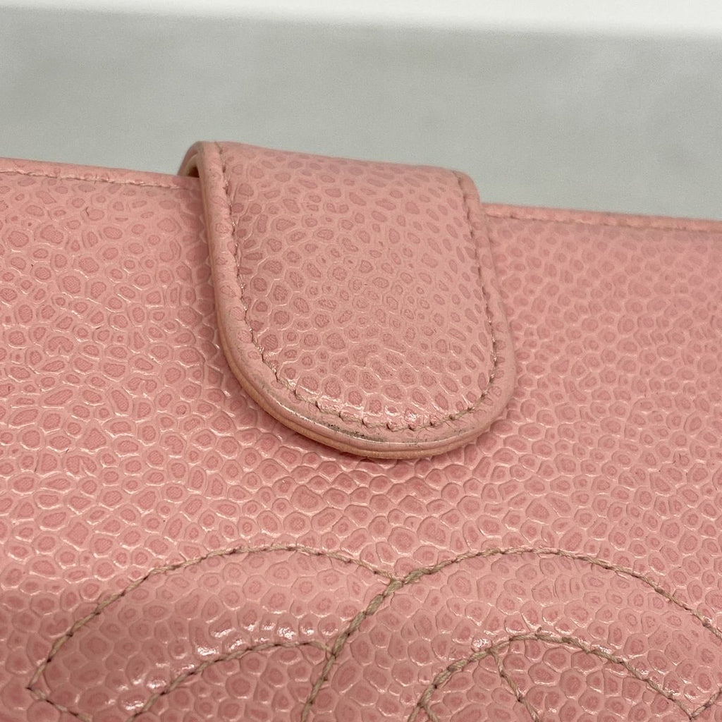 Chanel Wallet Caviar Leather Pink Gold — view 8