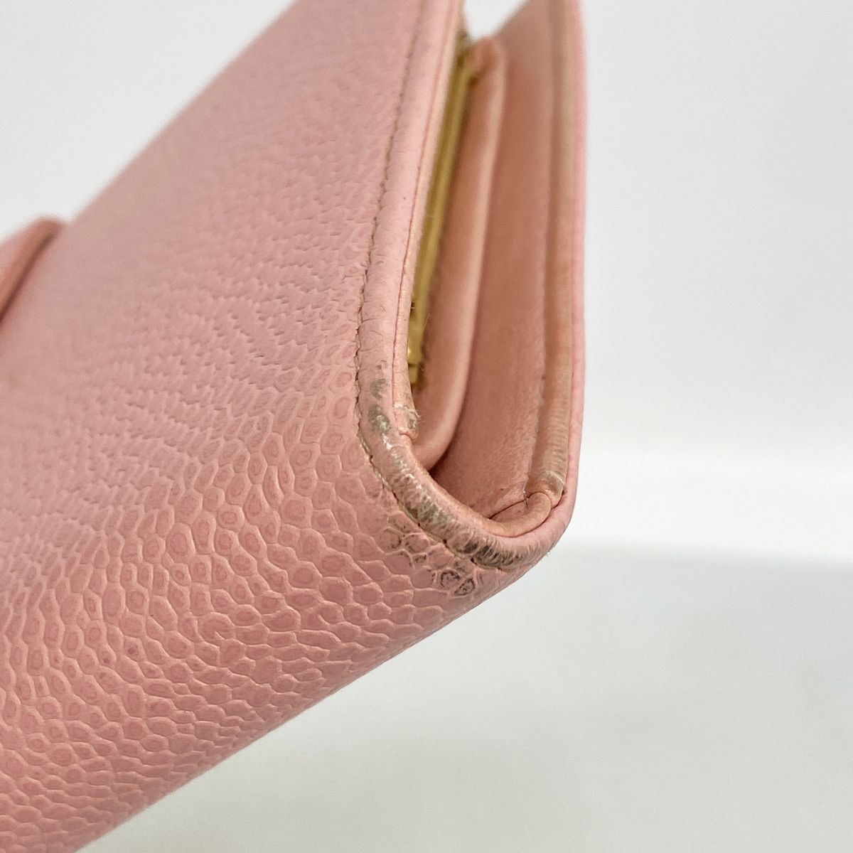 Chanel Wallet Caviar Leather Pink Gold — view 5