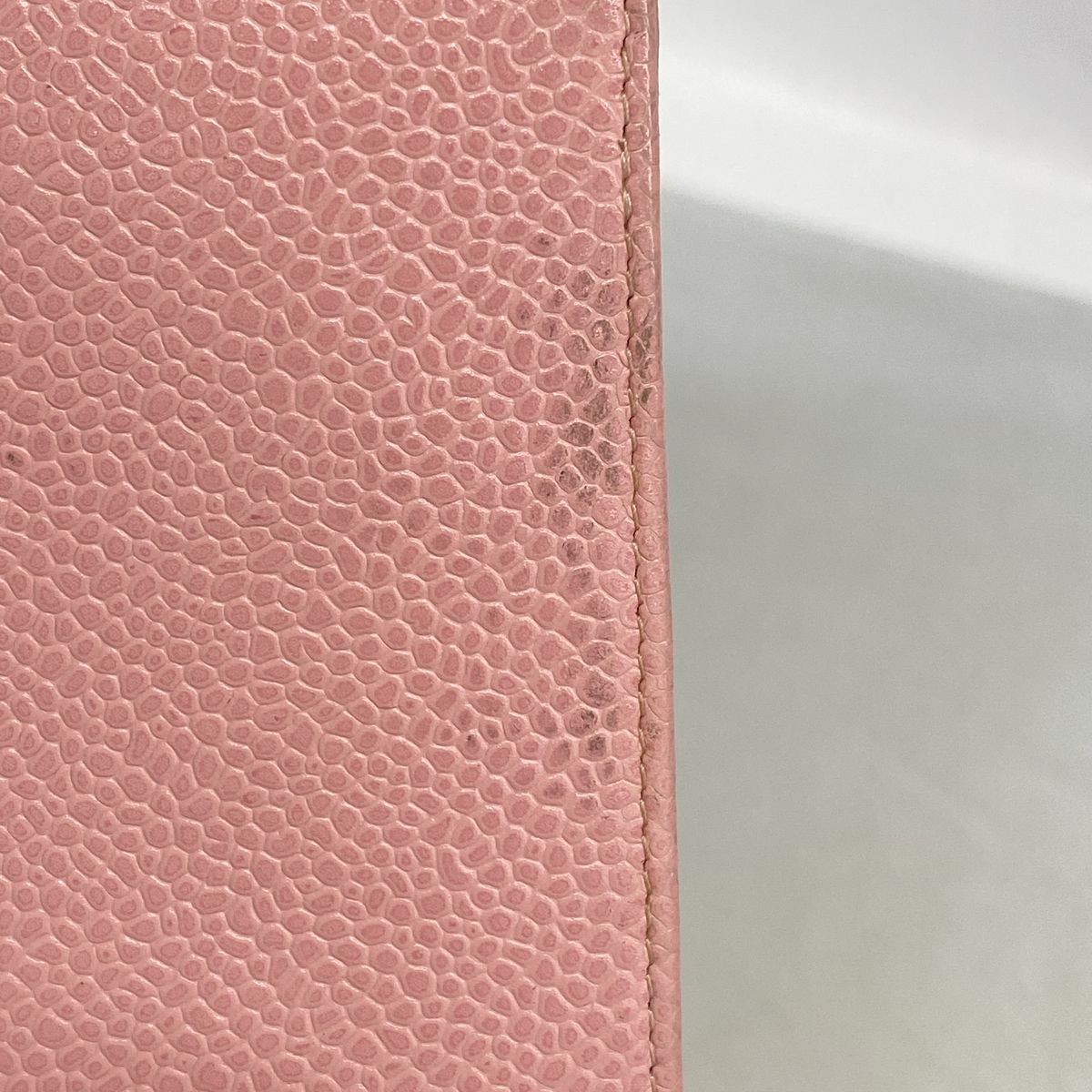Chanel Wallet Caviar Leather Pink Gold — view 7