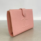 Chanel Wallet Caviar Leather Pink Gold — view 2
