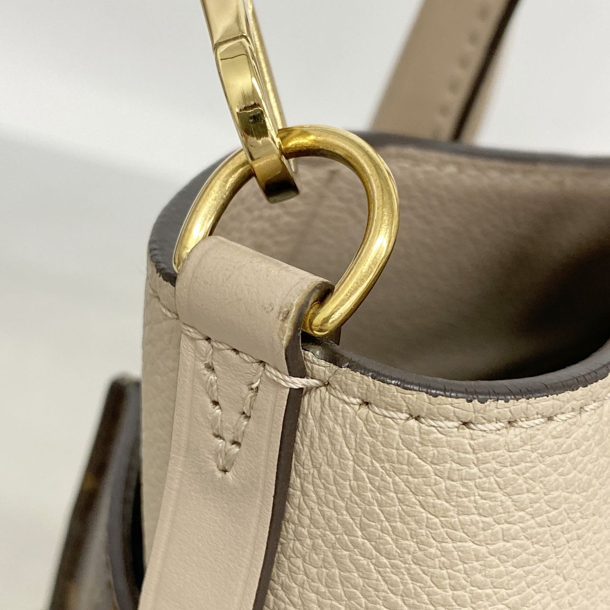 Louis Vuitton Handbag Monogram on My Side MM Brown Beige 2-Way Bag — view 8