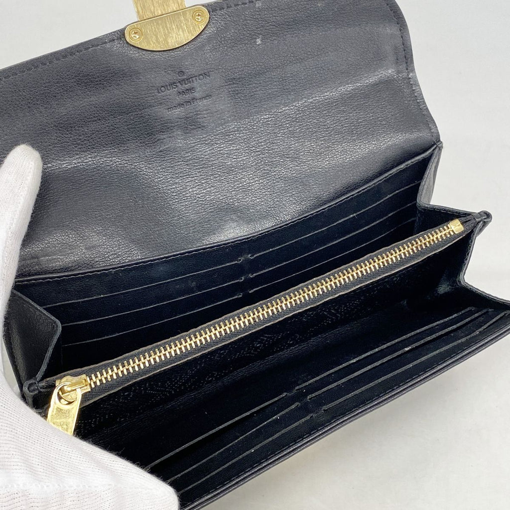 Louis Vuitton Wallet Mahina Portefeuille Iris Noir — view 3