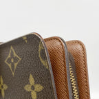 Louis Vuitton Wallet Monogram Porte Papier Zip Brown — view 6