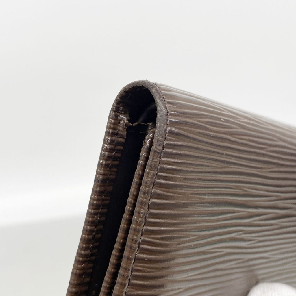 Louis Vuitton Trifold Wallet Epi Porte Tresor International Mocha — view 6