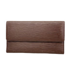 Louis Vuitton Trifold Wallet Epi Porte Tresor International Mocha