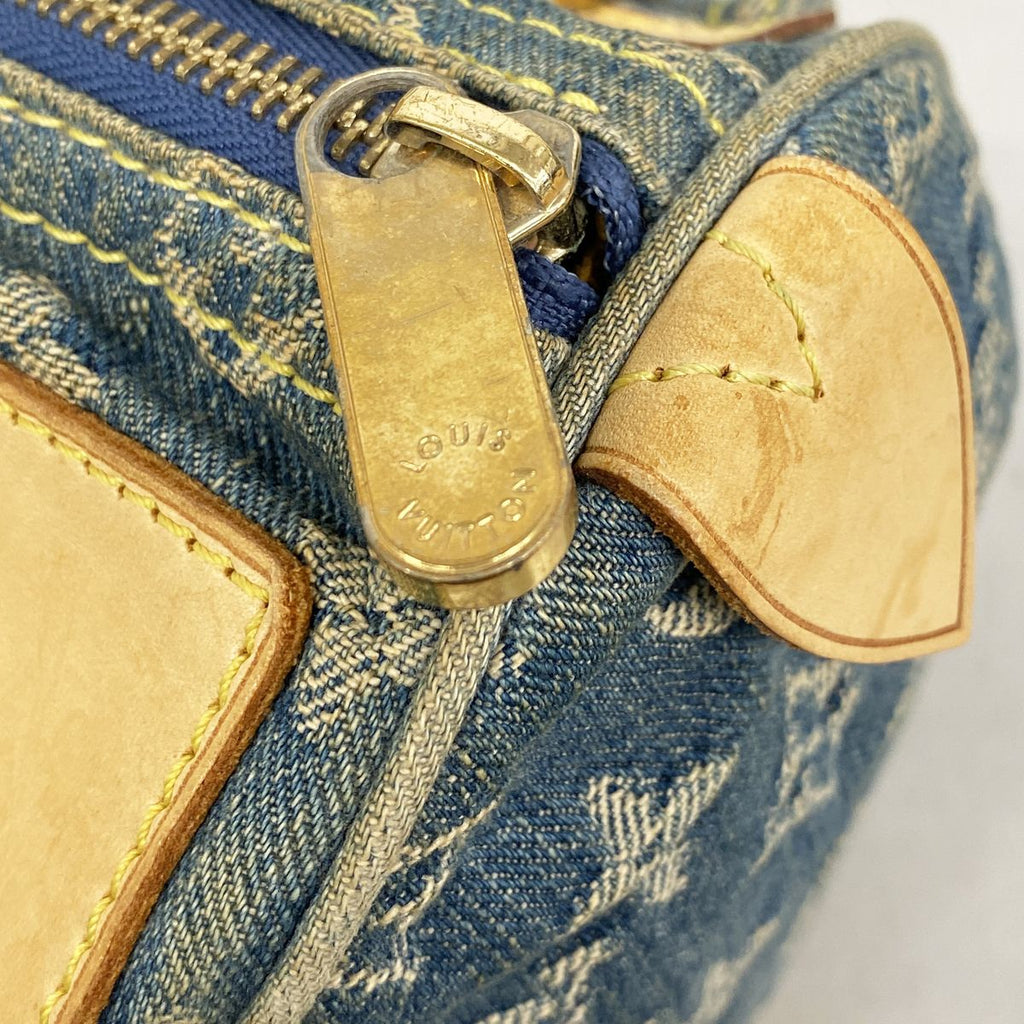 Louis Vuitton Handbag Monogram Denim Neo Speedy Blue — view 8