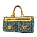 Louis Vuitton Handbag Monogram Denim Neo Speedy Blue