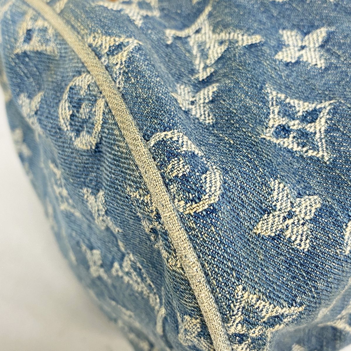 Louis Vuitton Handbag Monogram Denim Neo Speedy Blue — view 7