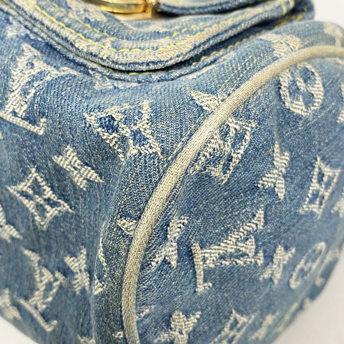 Louis Vuitton Handbag Monogram Denim Neo Speedy Blue — view 6