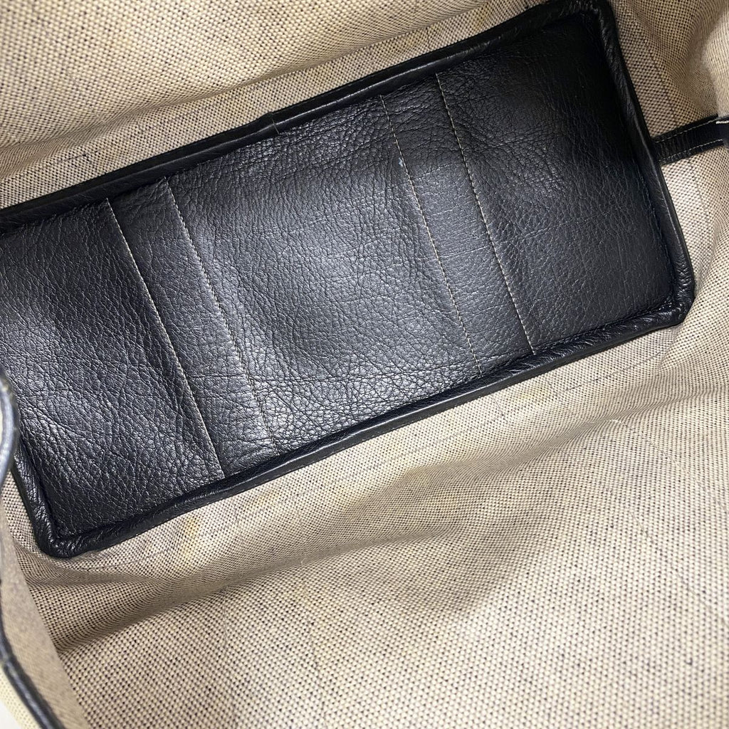 Hermes Tote Bag Garden Party PM Toile H Black Silver — view 4