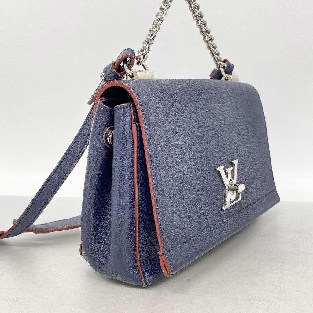 Louis Vuitton Handbag Lockme II BB Marine Rouge 2-Way Bag — view 2