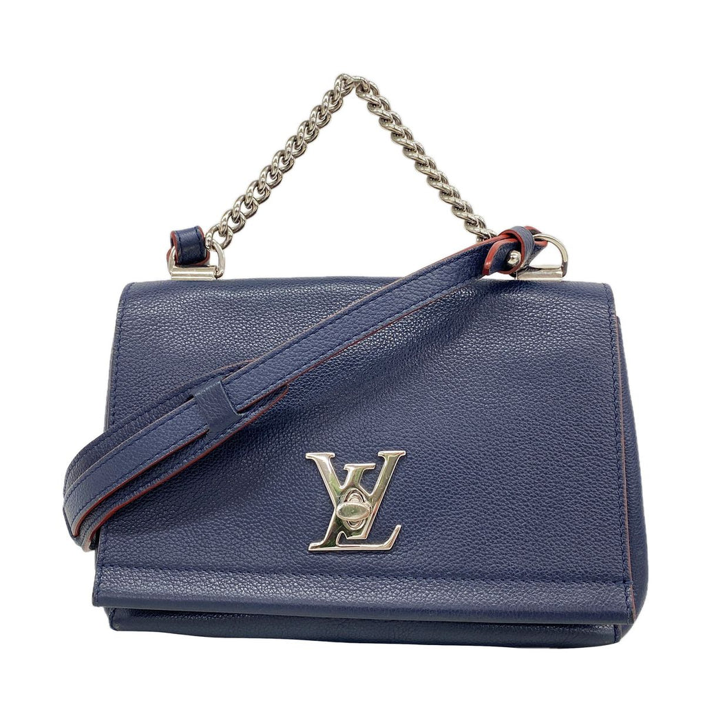 Louis Vuitton Handbag Lockme II BB Marine Rouge 2-Way Bag