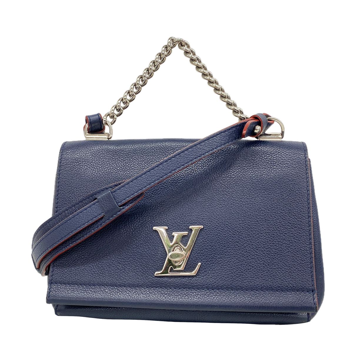 Louis Vuitton Handbag Lockme II BB Marine Rouge 2-Way Bag