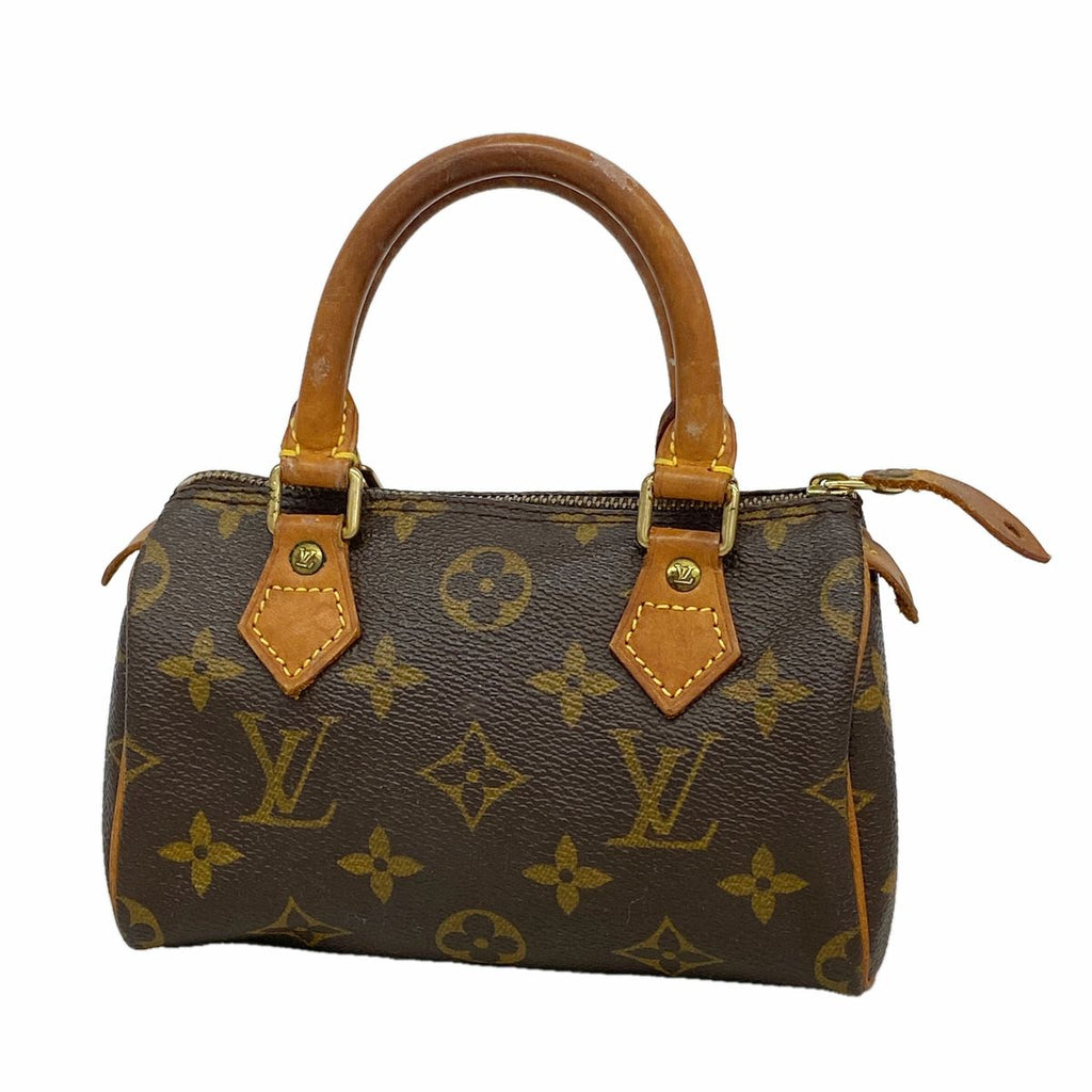 Louis Vuitton Handbag Monogram Mini Speedy Brown
