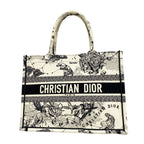 Dior Tote Bag Book Canvas Ivory Black