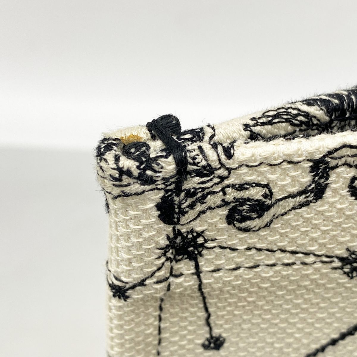 Dior Tote Bag Book Canvas Ivory Black — view 6