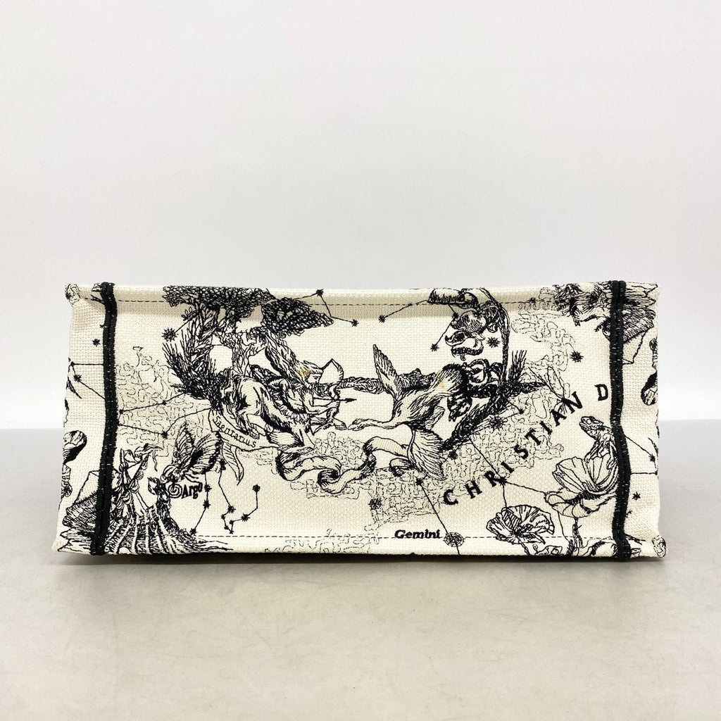 Dior Tote Bag Book Canvas Ivory Black — view 3