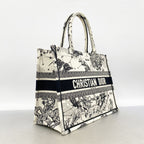 Dior Tote Bag Book Canvas Ivory Black — view 2